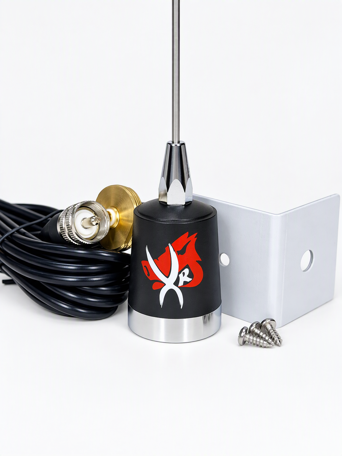 VHF Xtenda Range Radio Fender Mount with NON-Spring Antenna