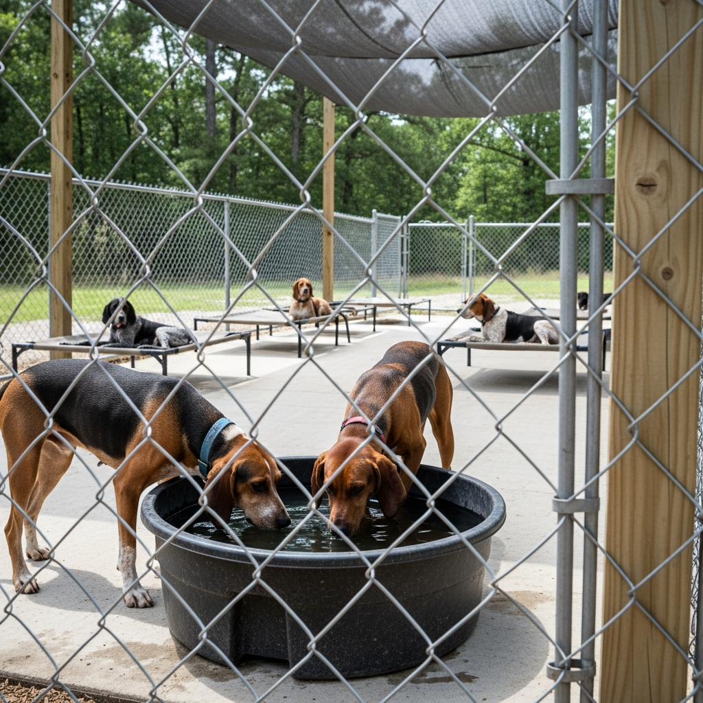Summer Kennel Tips for Hunting Hounds