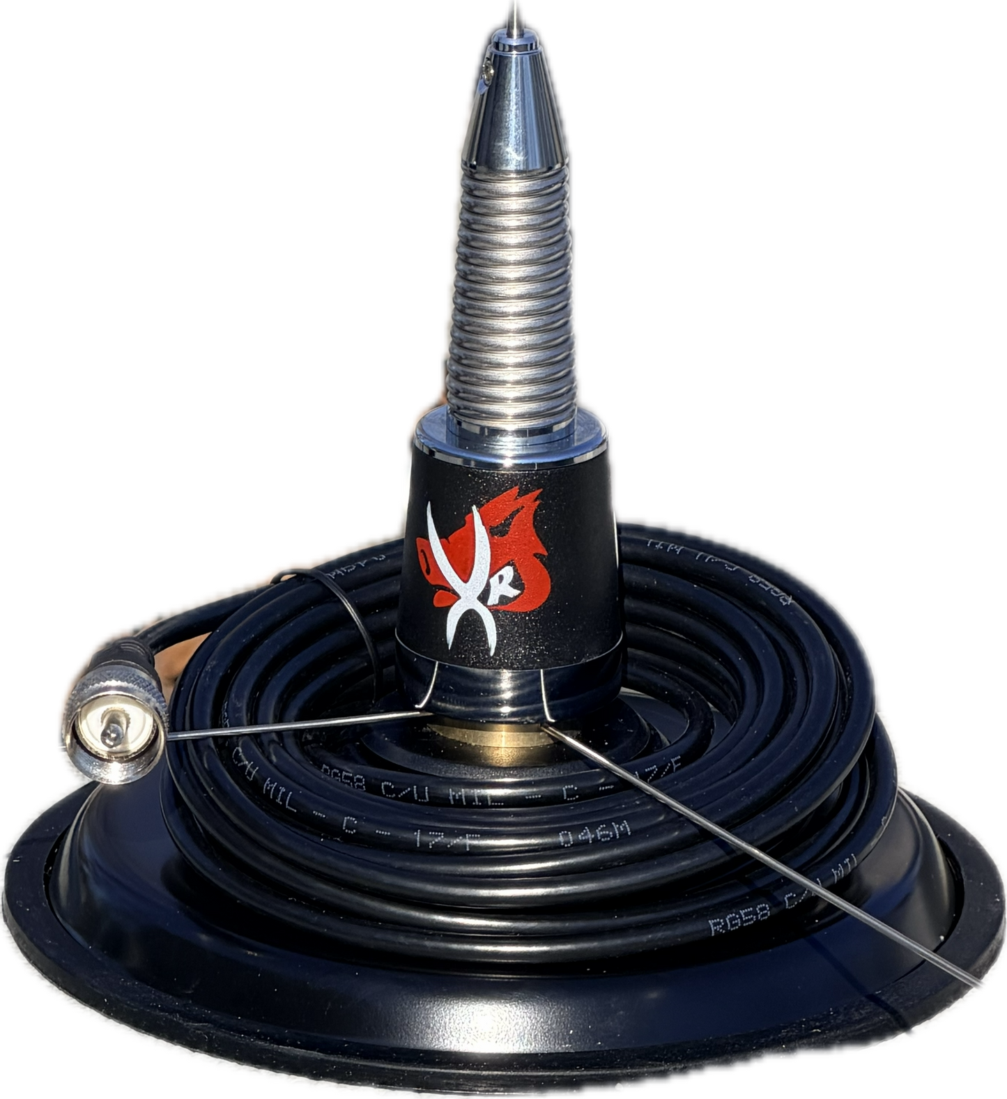 VHF Xtenda Range Super 7 Mag Base with Spring Antenna