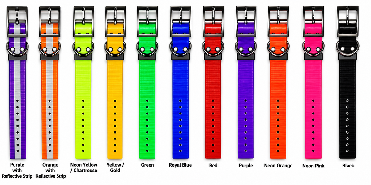 Hound Recovery Hi-Vis Hunting Dog Collar For Garmin and ESeek.