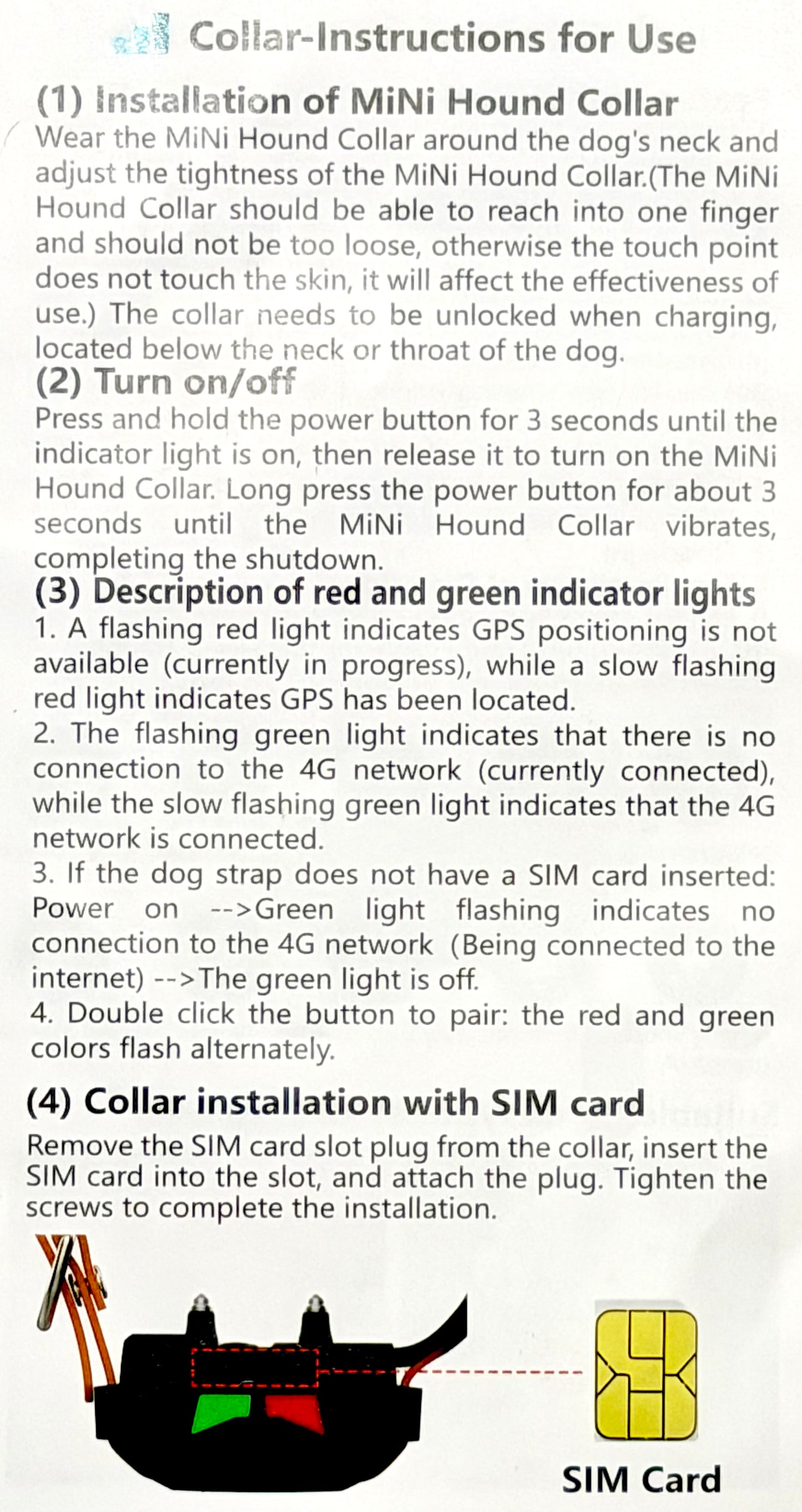 eSEEK MiNi GPS Tracking & Training Collar