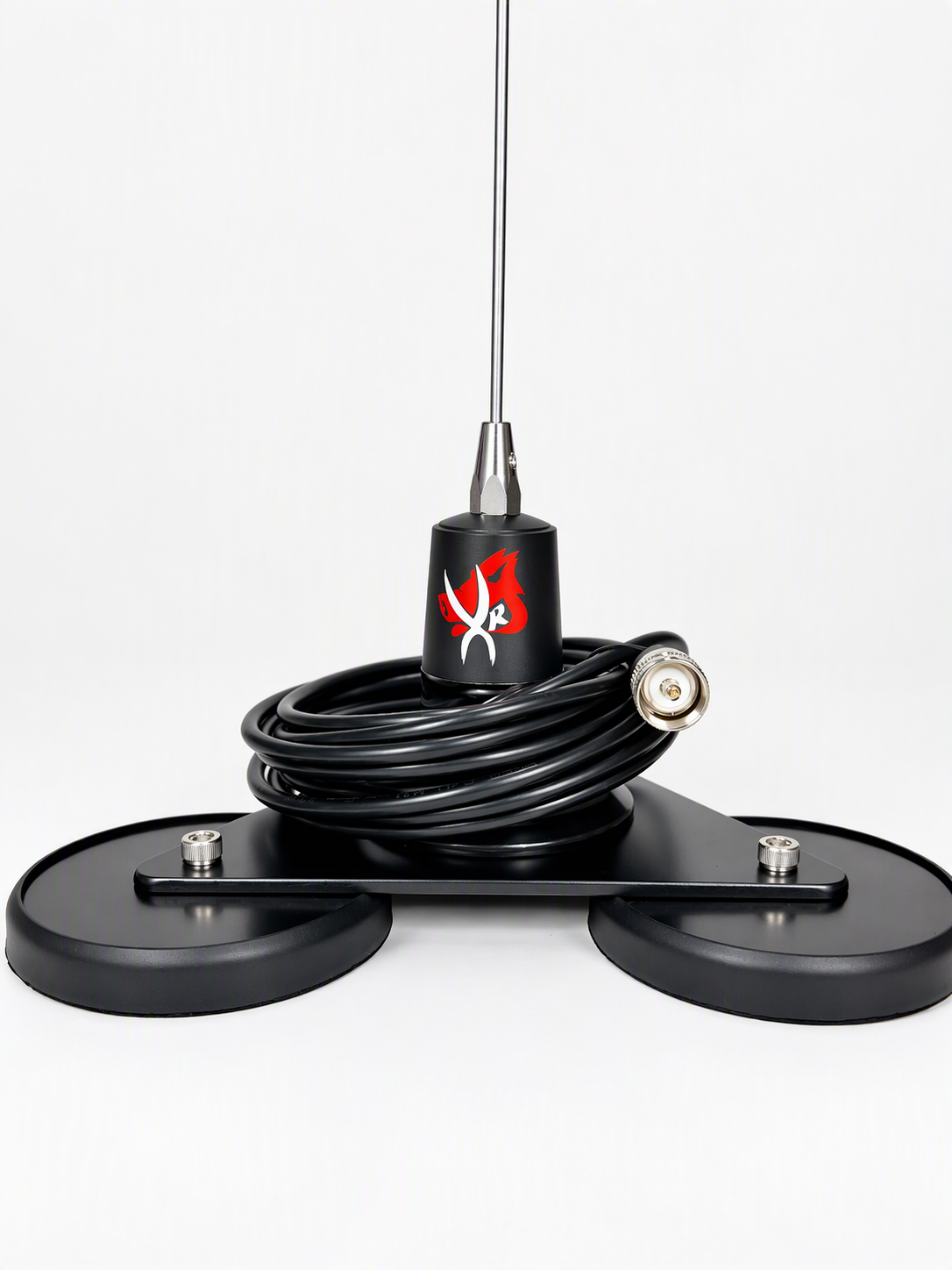 VHF Xtenda Range Triple Magnet Base with NON-Spring Antenna