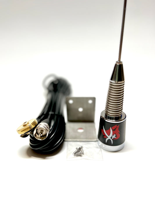 VHF Xtenda Range Radio Fender Mount with Spring Antenna