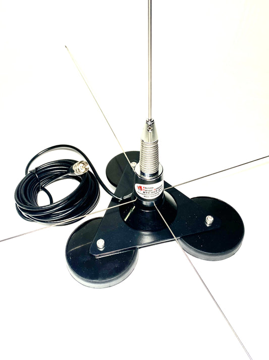 VHF Xtenda Range Triple Magnet Base with Spring Antenna